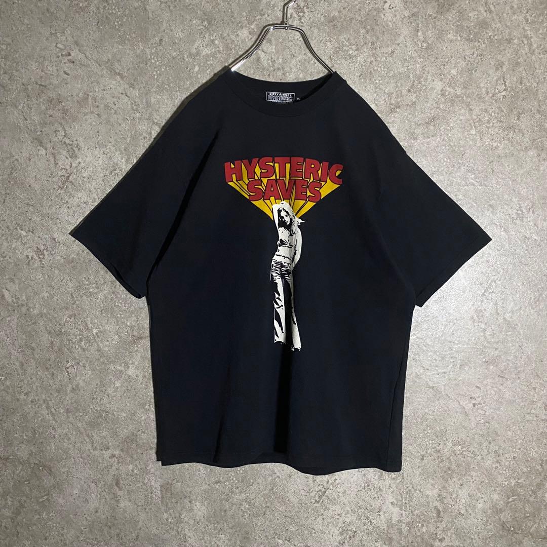 ヒステリックグラマーTシャツ ヒスガール ビッグサイズXL ブラックXL LL Hysteric Glamour