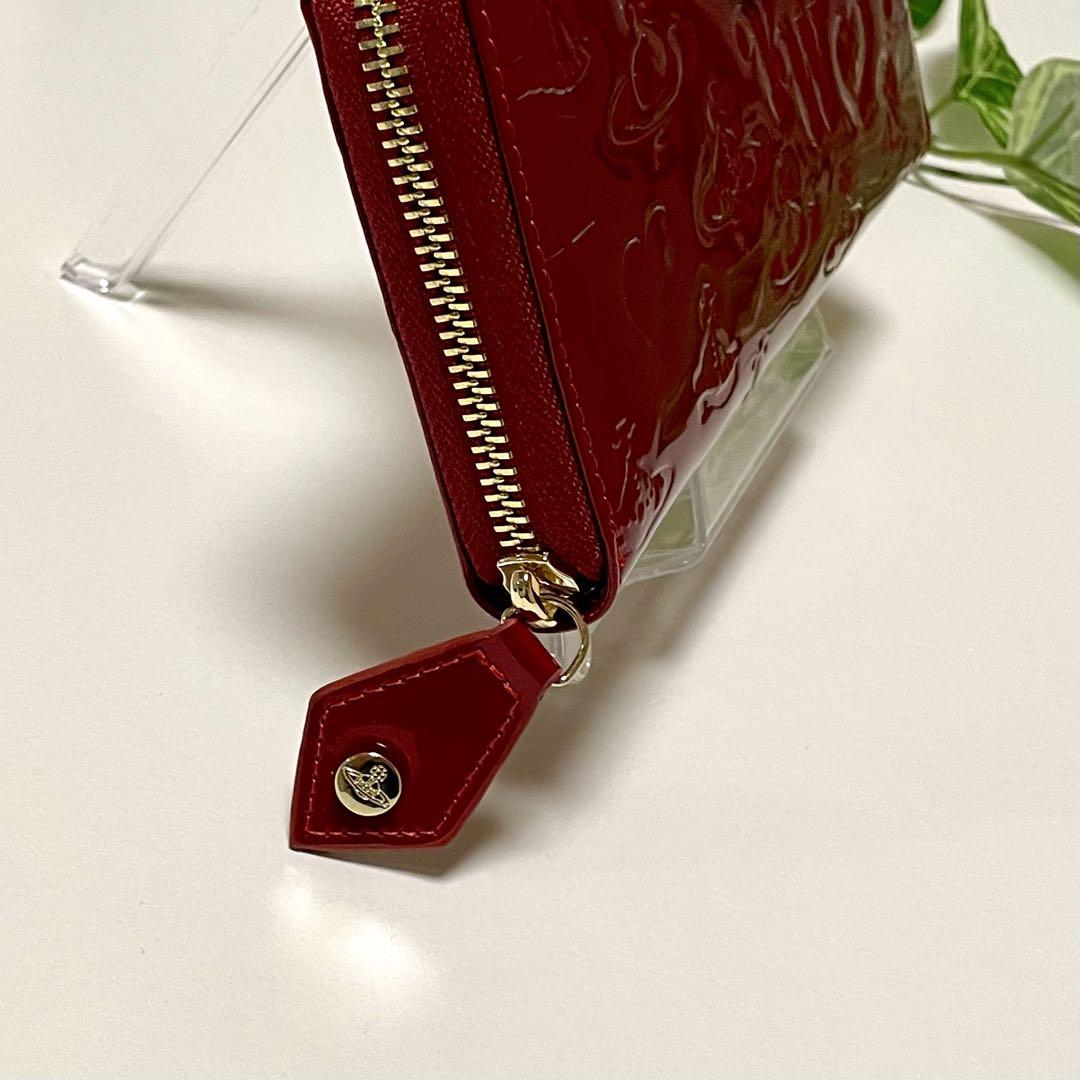 新品♡VivienneWestwood 55VV310 エナメル長財布 レッド