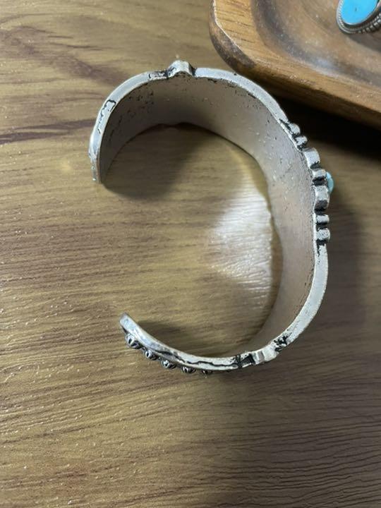 NAVAJO ナバホ族 ターコイズ シルバー バングル インディアン