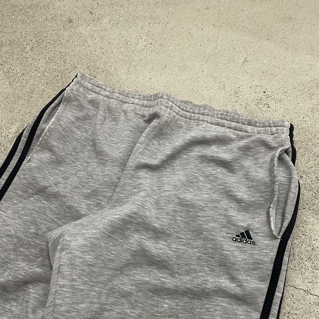 レア 00s adidas バギー スウェットパンツ ワイドレグ グレー Y2K