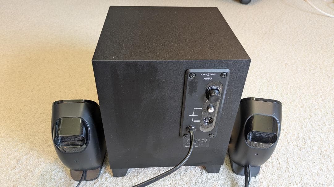 CREATIVE SBS A350 スピーカー 2.1ch ペア クリエイティブ、アナログ接続の5.1ch⁄2.1chスピーカー - 価格.com