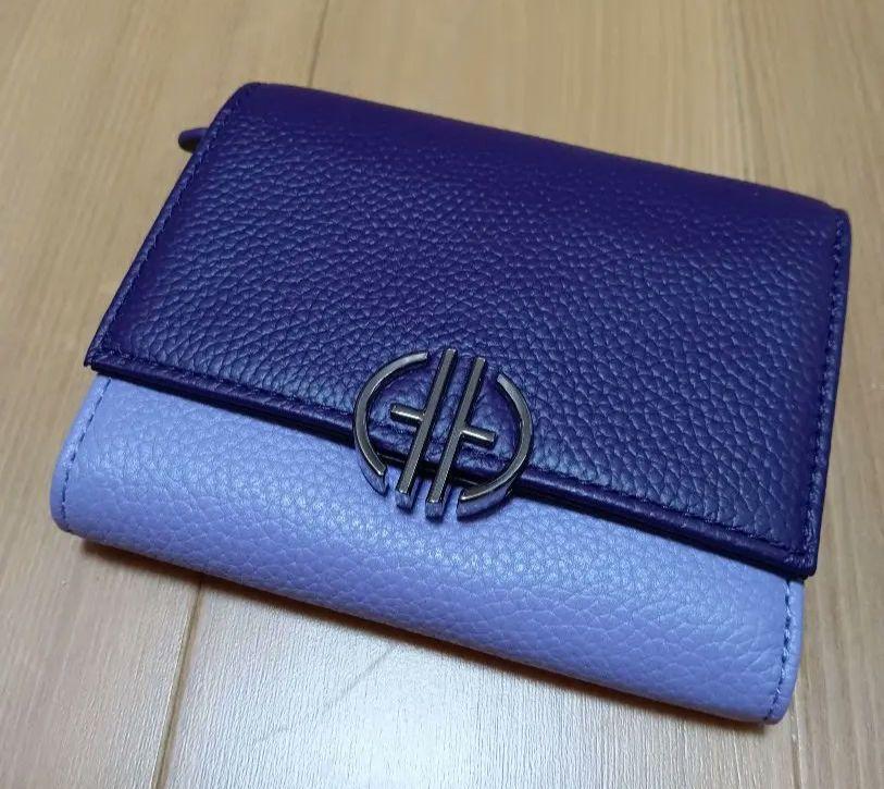 新品　コールハーン　パープル　三つ折り財布　財布　紫