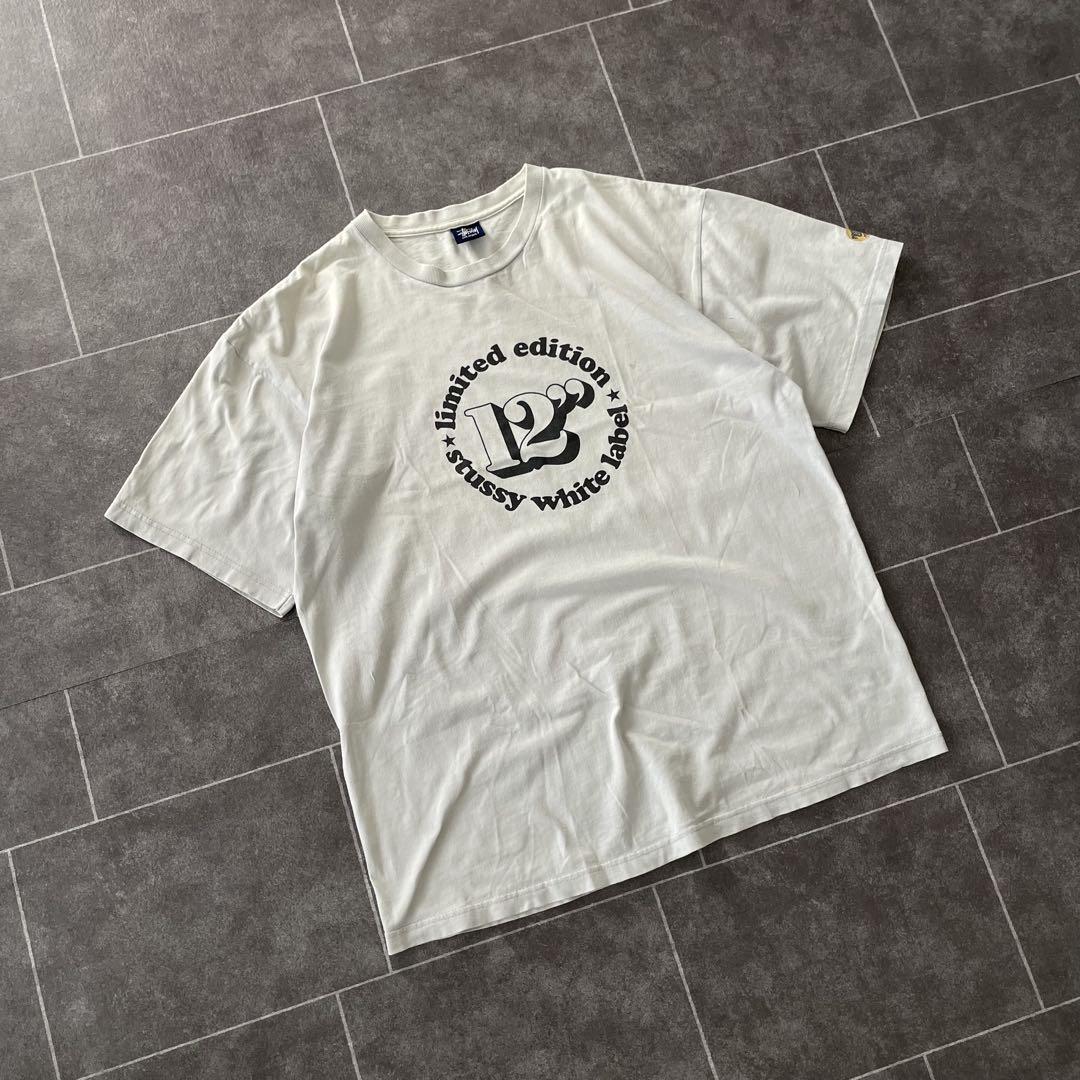 90~'00s 紺タグ STUSSY スケジュール 12''S/S Tee XL