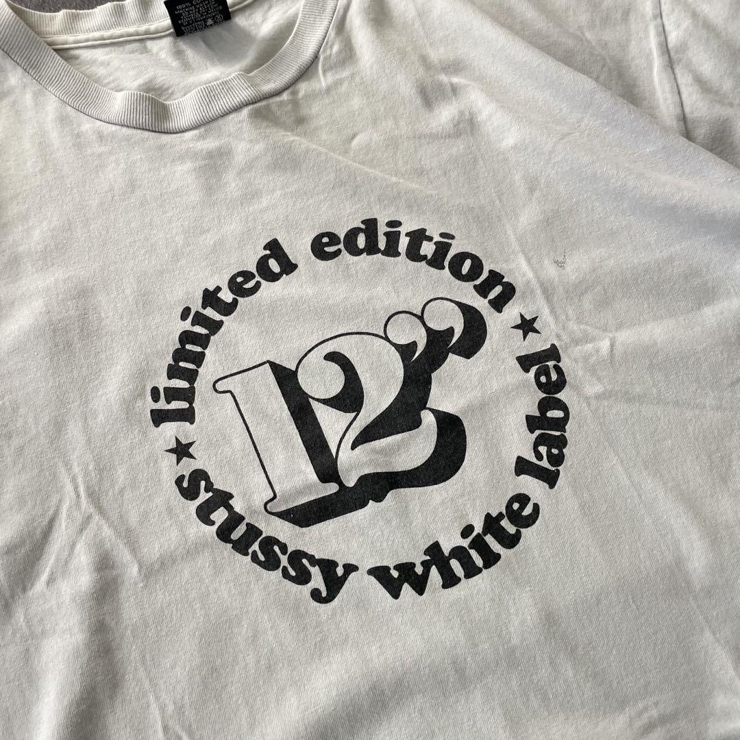 90~'00s 紺タグ STUSSY スケジュール 12''S/S Tee XL