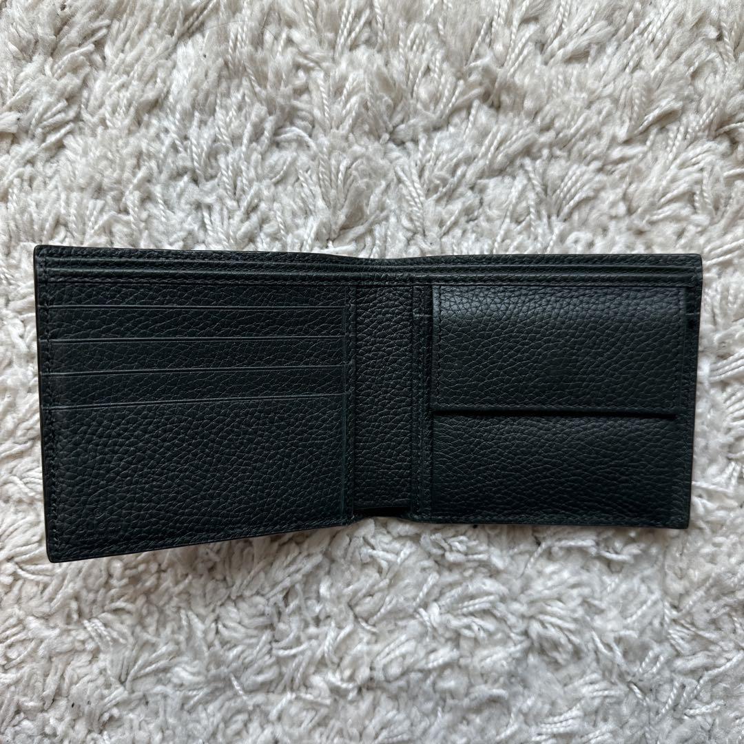 GUCCI グリーン 二つ折り財布 レザー