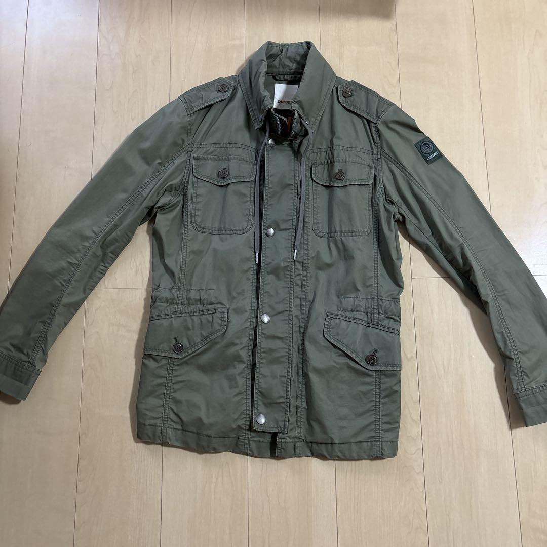 DIESEL ミリタリージャケット サイズS オリーブグリーン - メルカリ