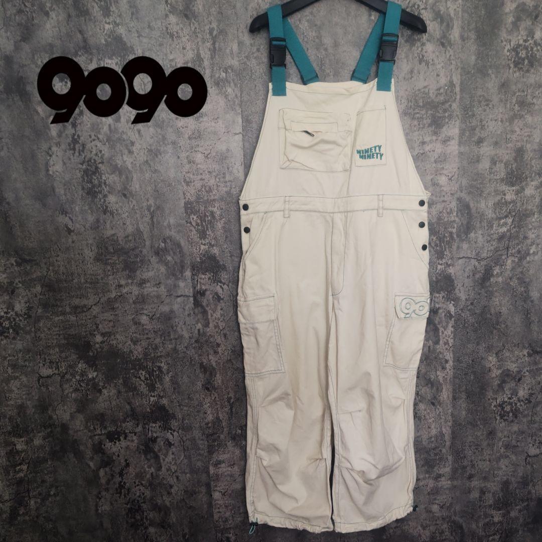9090 ホワイトオーバーオール・つなぎ