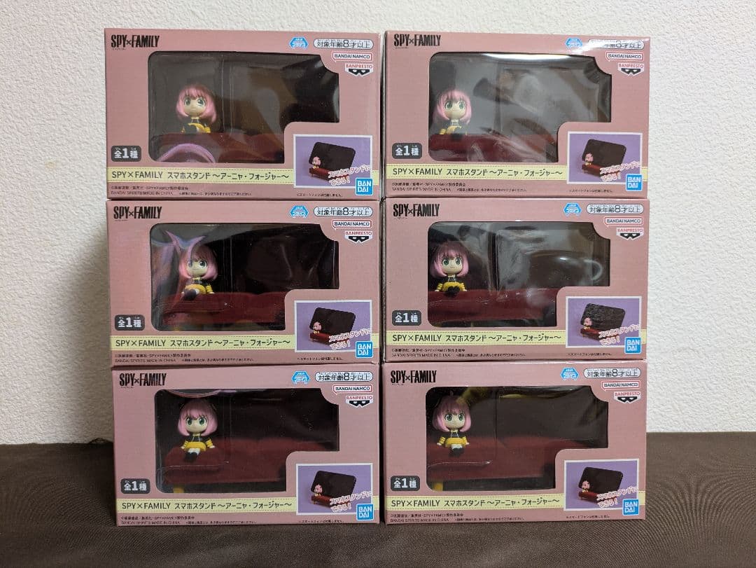 SPY×FAMILY スマホスタンド アーニャ フォージャー 6個セットBANPRESTO
