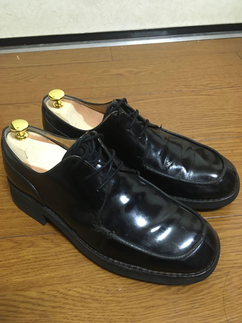 NICOLE Uチップ スクエア 革靴 26.5㎝