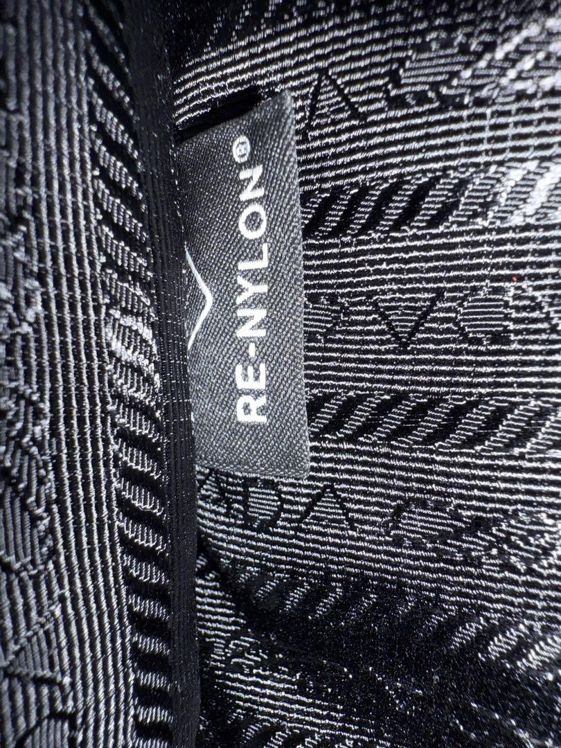 PRADA Re-Nylon xサフィアーノレザー ショルダーバッグ