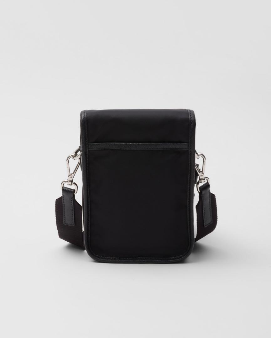 PRADA Re-Nylon xサフィアーノレザー ショルダーバッグ