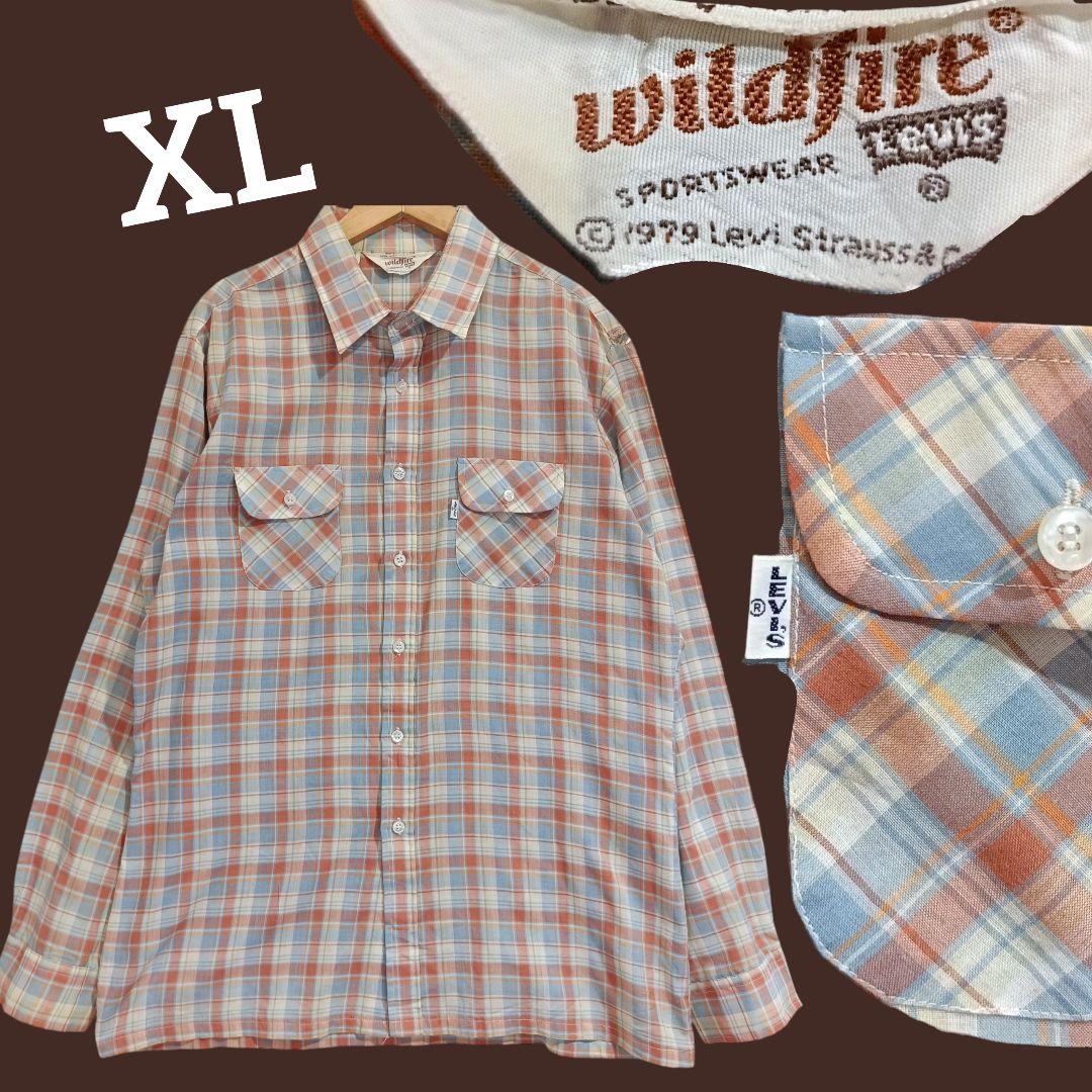 Levi’s Wildfire/70S/ウエスタンシャツ/ヴィンテージ/XL