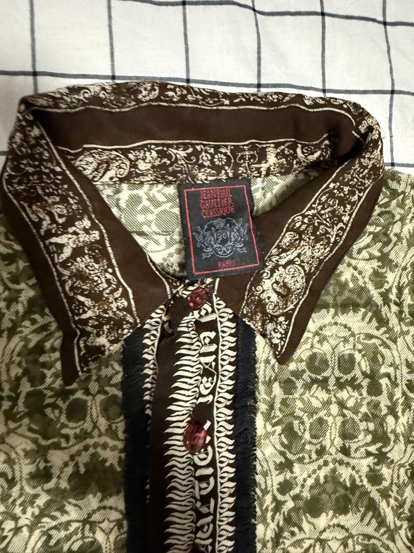 JeanPaul Gaultier ゴルチエ　半袖シャツ　パワネット　48 JeanPaul Gaultier ゴルチエ 半袖シャツ パワネット 48 - メルカリ