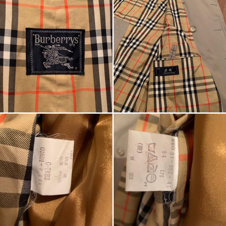 日本製新作 バーバリー Burberrys ビンテージ90S トレンチコート ノバチェック Gyn7W-m72546940039 30%OFF