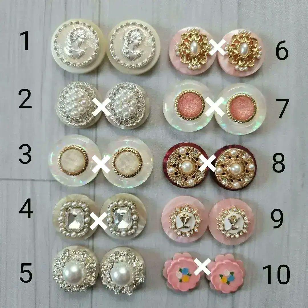 ボタンカボションハンドメイド・レトロボタンカボション11