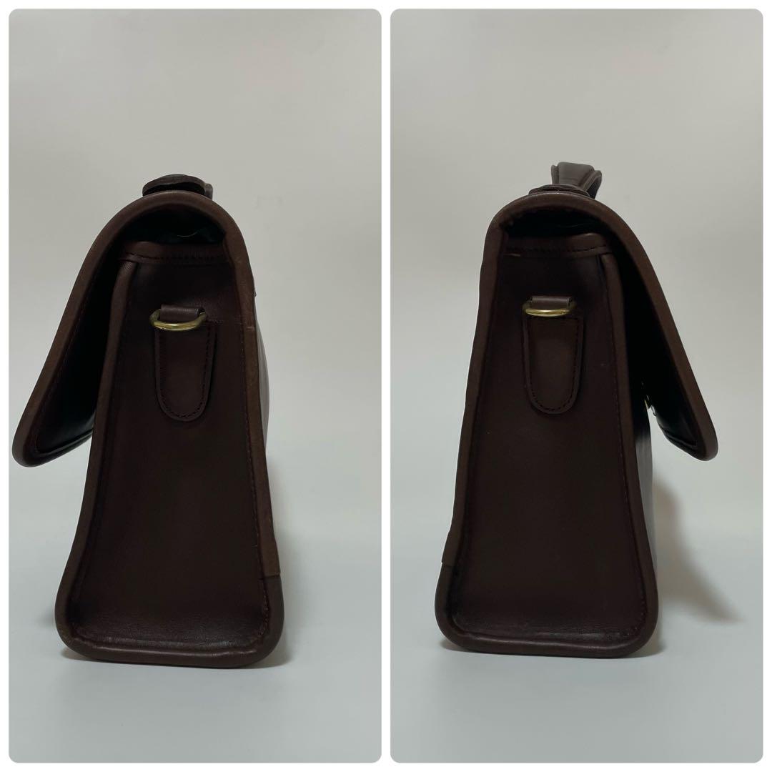 美品✨オールドコーチ ショルダーバッグ ターンロック 2way USA レザー