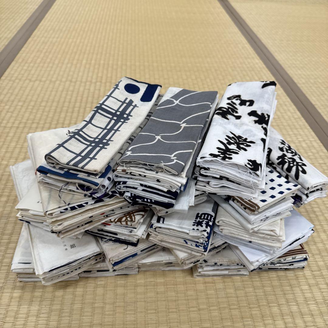 昭和レトロ 手ぬぐい100枚 木綿古布 - メルカリ