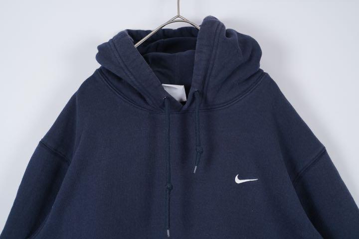 セール格安 オススメ‼︎ 紺 パーカー NO1253 Nij63-m72558483646 NIKE スウォッシュロゴ刺繍 最安値人気