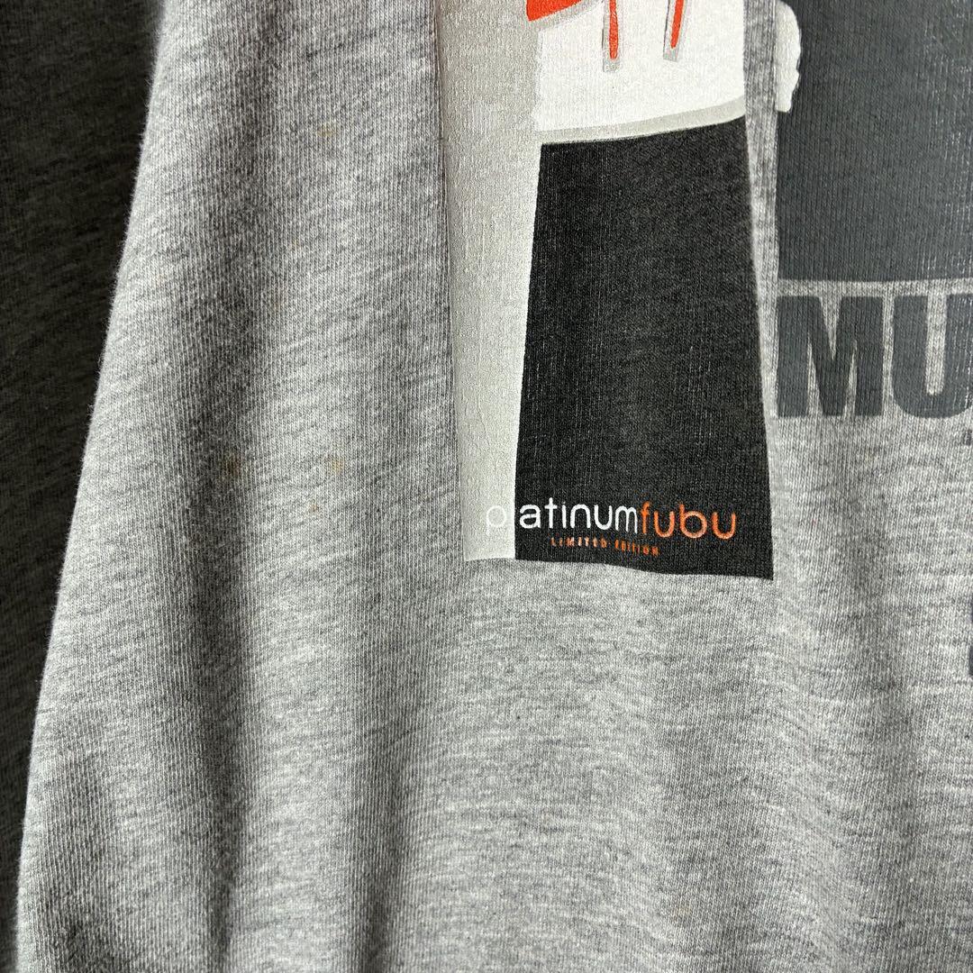 FUBU グレー　フブ　モハメドアリTシャツ　グレー