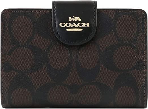 新品】 COACH コーチ二つ折り財布 C0082 IMAA8 シグネチャ - 折り財布