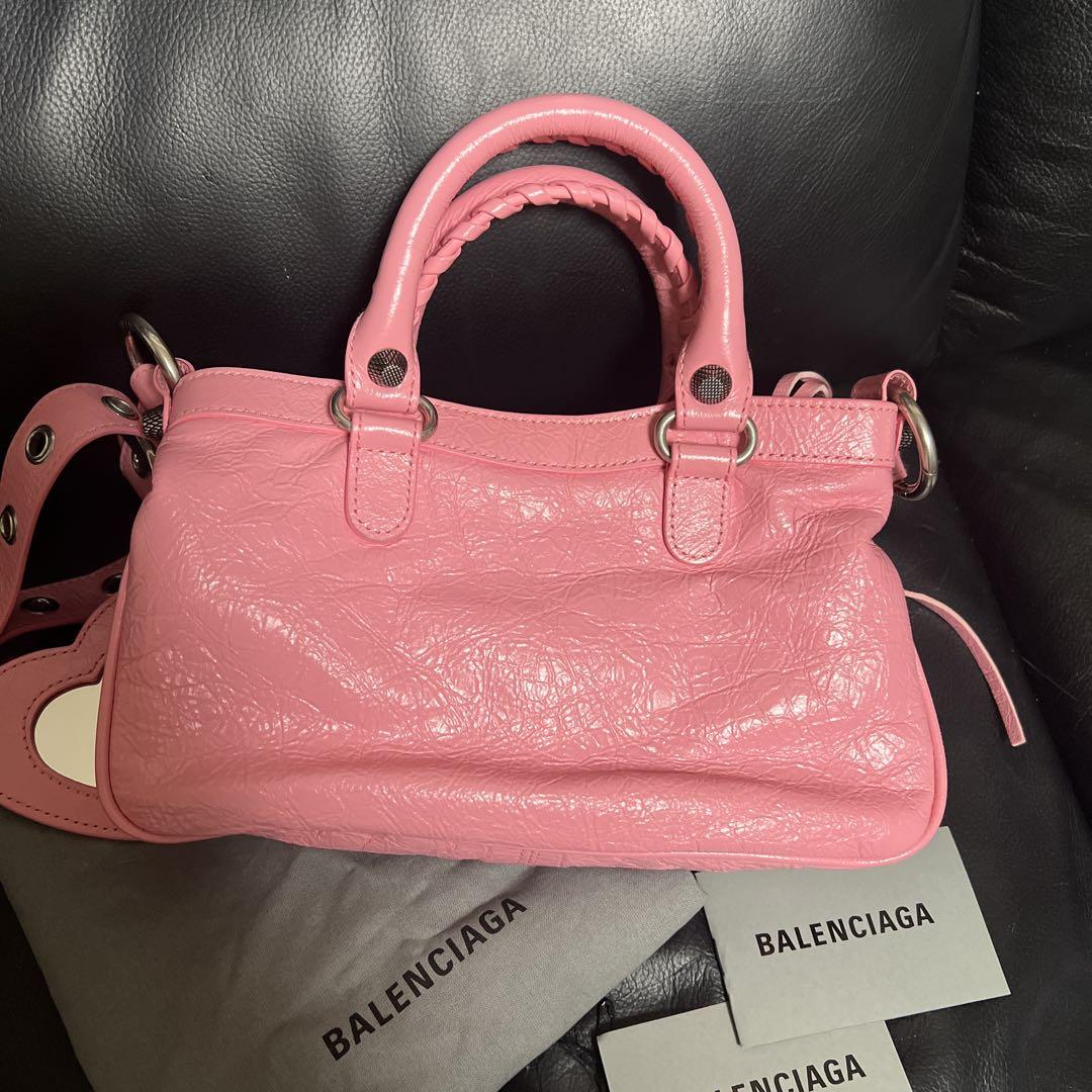 BALENCIAGA ピンク ミニショルダーバッグ