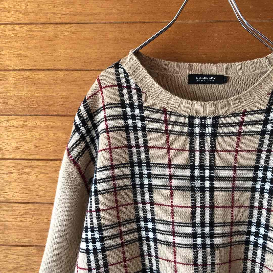 最新デザインの BURBERRY バーバリー ニット ノバチェック econet.bi