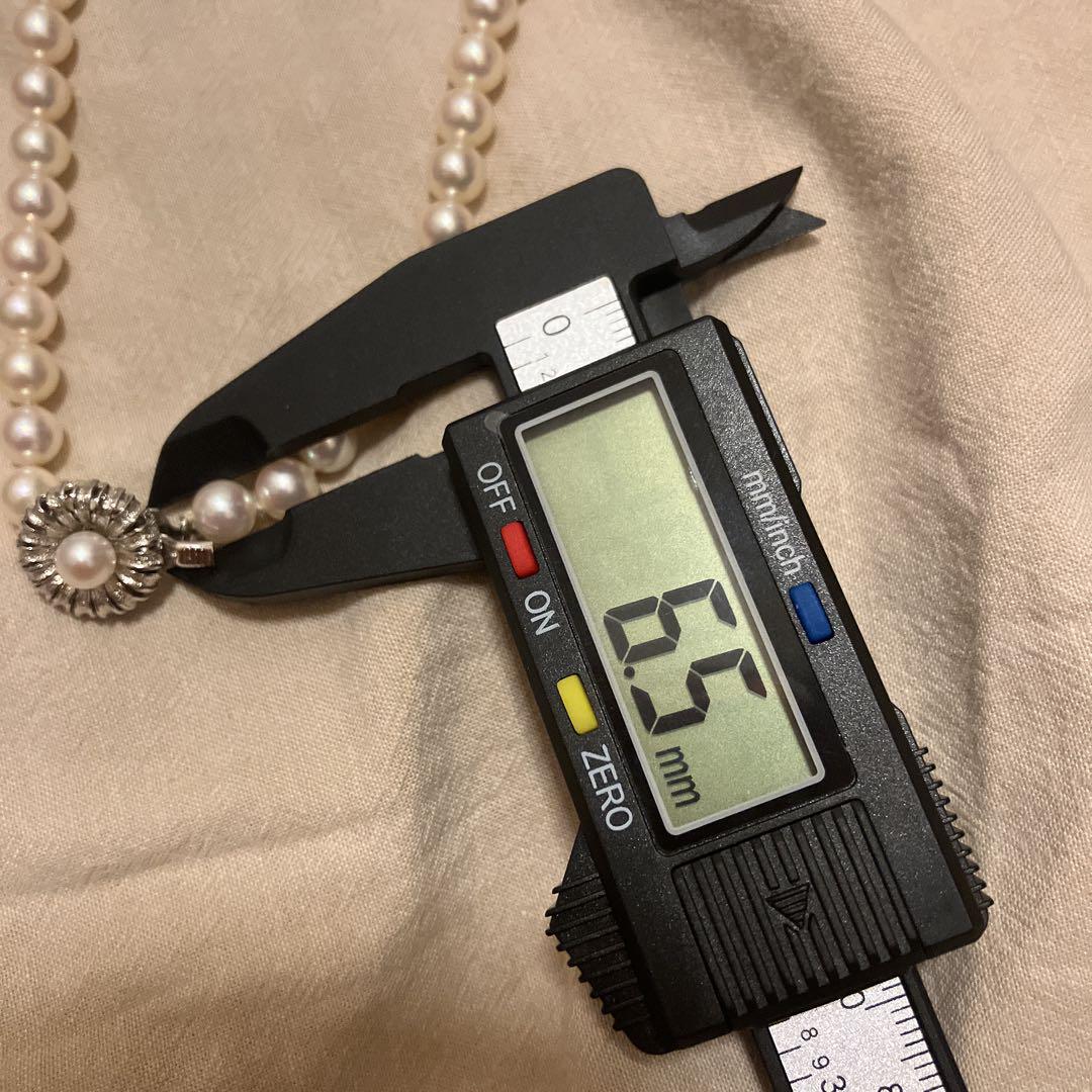 あこや真珠 本真珠 ネックレス 6.4mmから6.9mm
