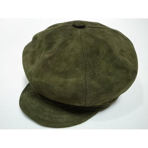 USA製ニューヨークハットSuede Spitfireスウェード革オリーブL新品