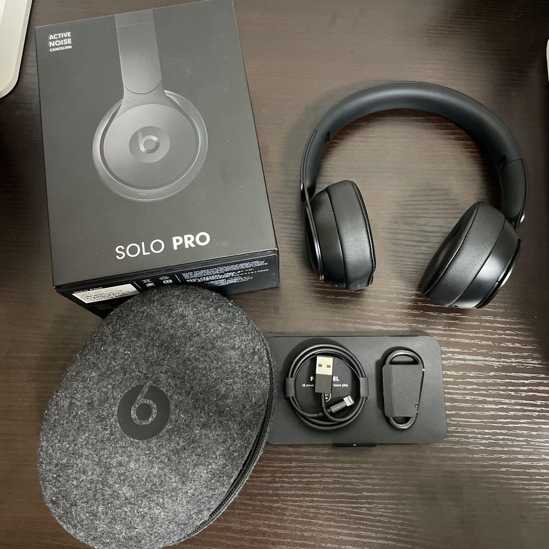 Beats Solo Pro ワイヤレスヘッドホン ブラック Amazon.com: Beats Solo Pro Wireless Noise Cancelling On-Ear