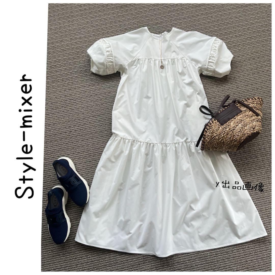 ガーリーな半袖マキシ 5,519円