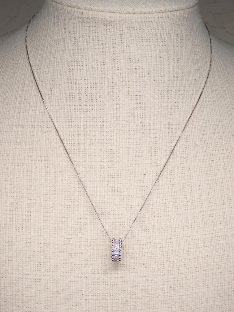 全商品オープニング価格！ K18WG ダイヤモンド ペンダントトップ 0.30ct サークル アクセサリー