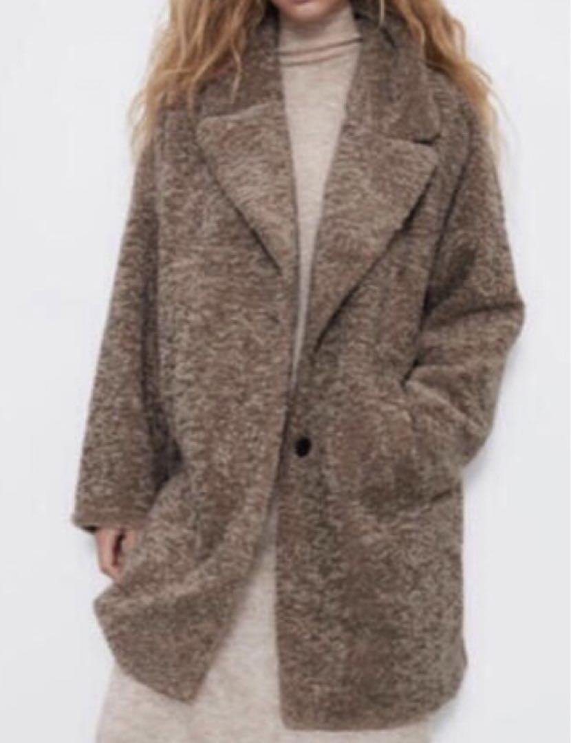 ZARA ザラ テクスチャーファブリック オーバーサイズ コート
