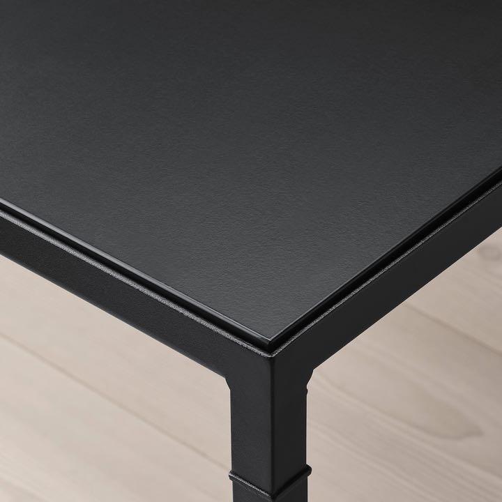 IKEA ASIA NYBODA Side table w reversible table top black beige IKEA ASIA NYBODA Side table w reversible table top black beige