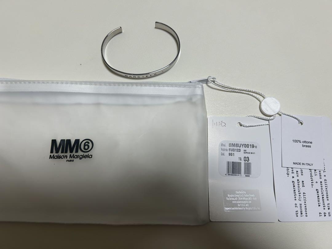 特別オファー Maison 未使用】MM6 Margiela サイズ3 カットアウトバングル アクセサリー