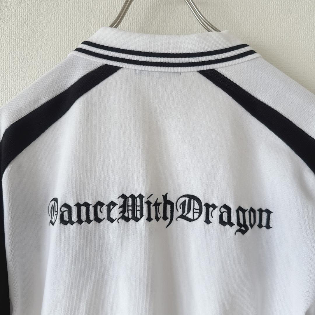 Dance With Dragon リアルドラゴン　龍刺繍　ポロシャツ
