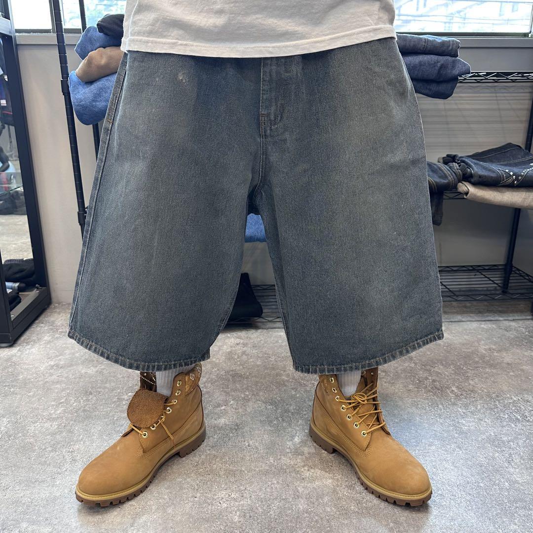 ROCAWEAR 極太バギー ヒップホップ デニムショーツ - メルカリ