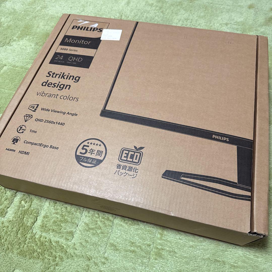 PHILIPS 液晶ディスプレイ PCモニター WQHD 23.8インチ 匿名