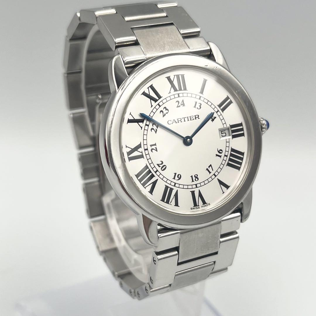 Cartier ロンドソロ LM 36mm 腕時計 保存ケース付属 純正ベルト