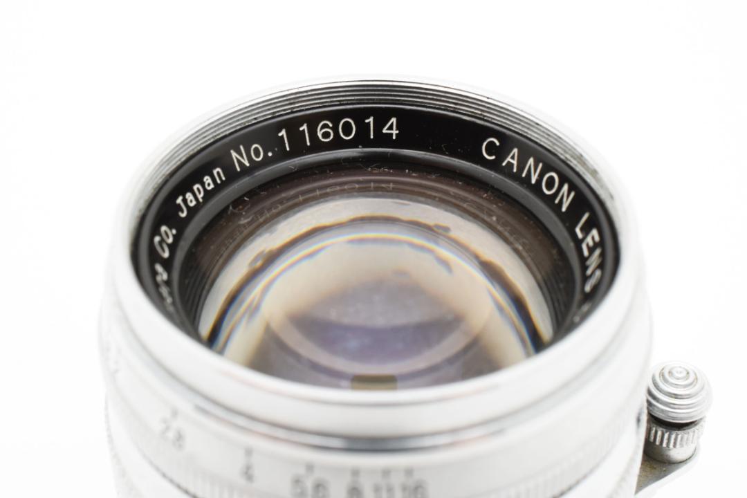 キャノン 50mm Ｆ1.8 ライカＬマウントレンズ カメラ おまけフィルター付