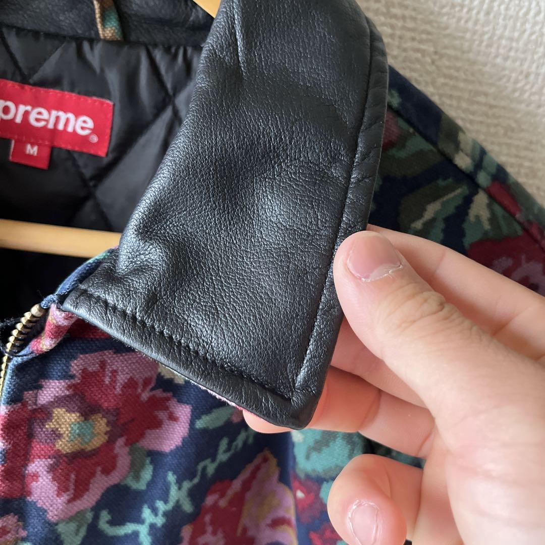 希少サイズsupreme Leather Collar Work Jacket
