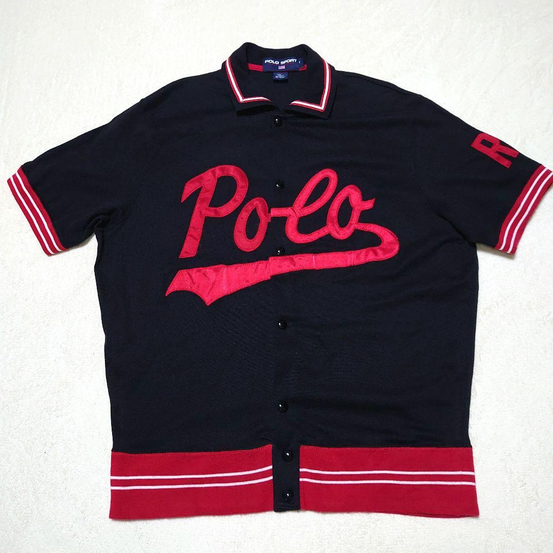 POLO SPORT 90's ワッペン刺繍ベースボールシャツ 90s POLO SPORT ベースボールシャツ RalphLauren - メルカリ