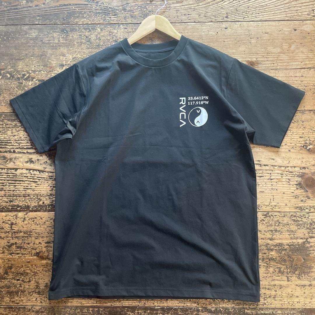 新品 RVCAルーカ サーフTシャツ 黒 L 吸収速乾 UVカット 25ss