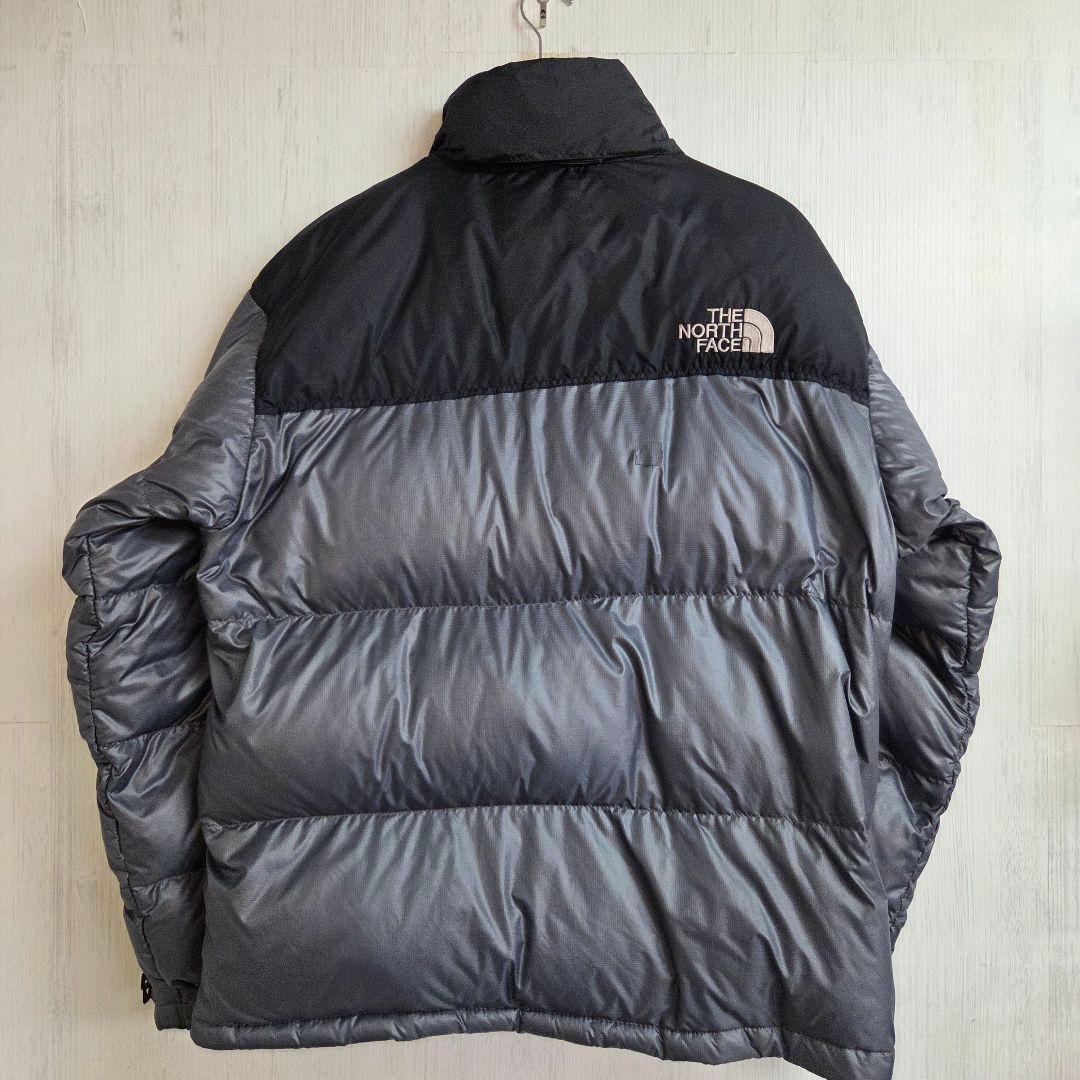 ザノースフェイス ダウンジャケット ヌプシ L グレー 刺繍ロゴ ザノースフェイス ダウンジャケット ヌプシ L グレー 刺繍ロゴ