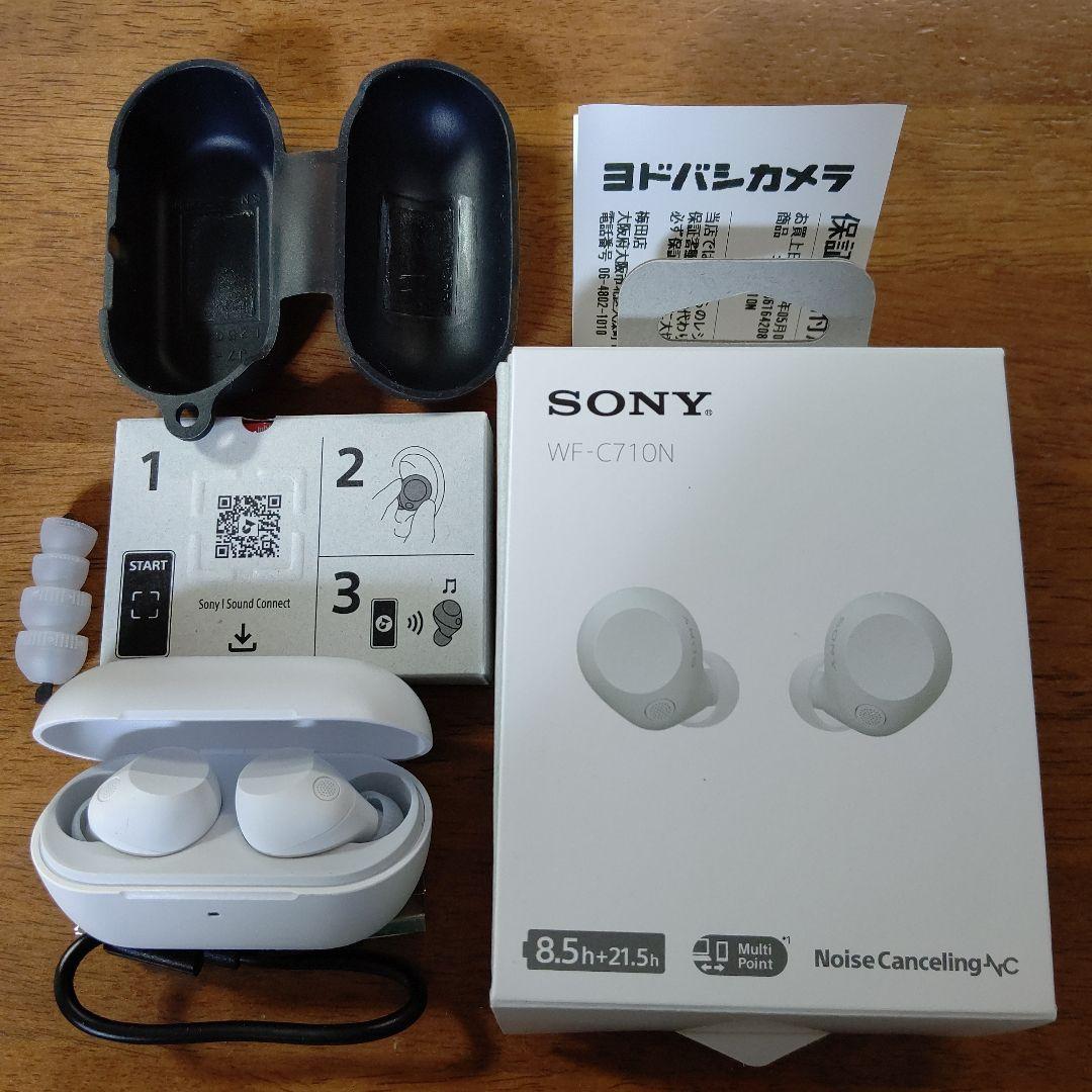 SONY　ワイヤレスノイズキャンセリングステレオヘッドセット WF-C710N