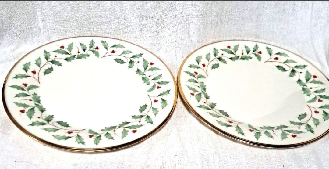 【未使用】レノックス　ホリデー　ディナープレート　Lenox 大皿　２枚29cm