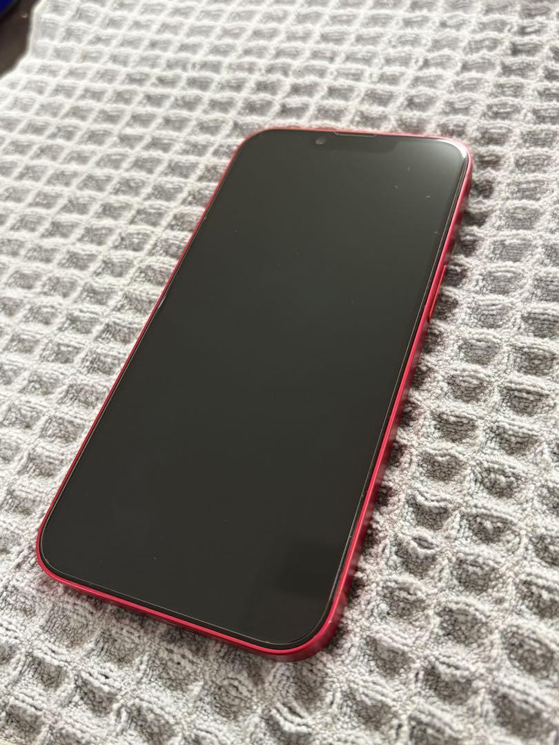 美品 APPLE iPhone14 128GB RED MPV93J/A 86%