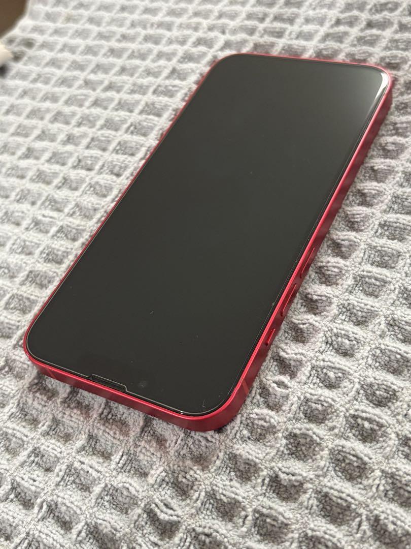 美品 APPLE iPhone14 128GB RED MPV93J/A 86%