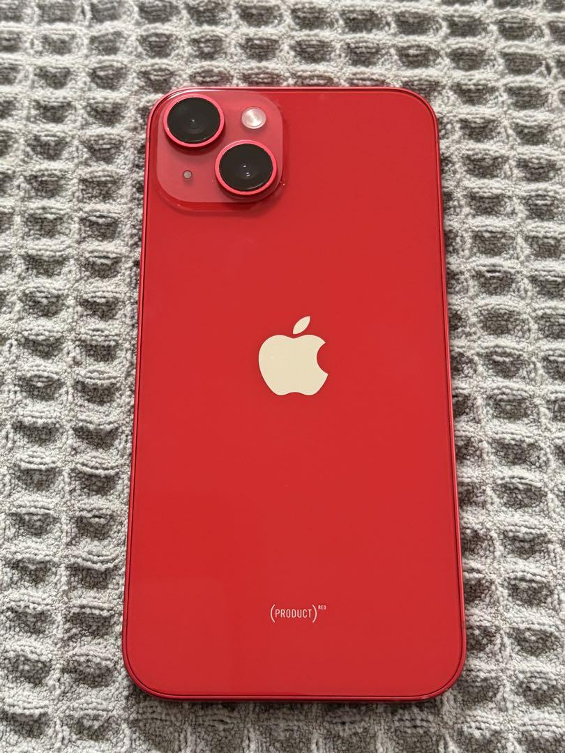 美品 APPLE iPhone14 128GB RED MPV93J/A 86%