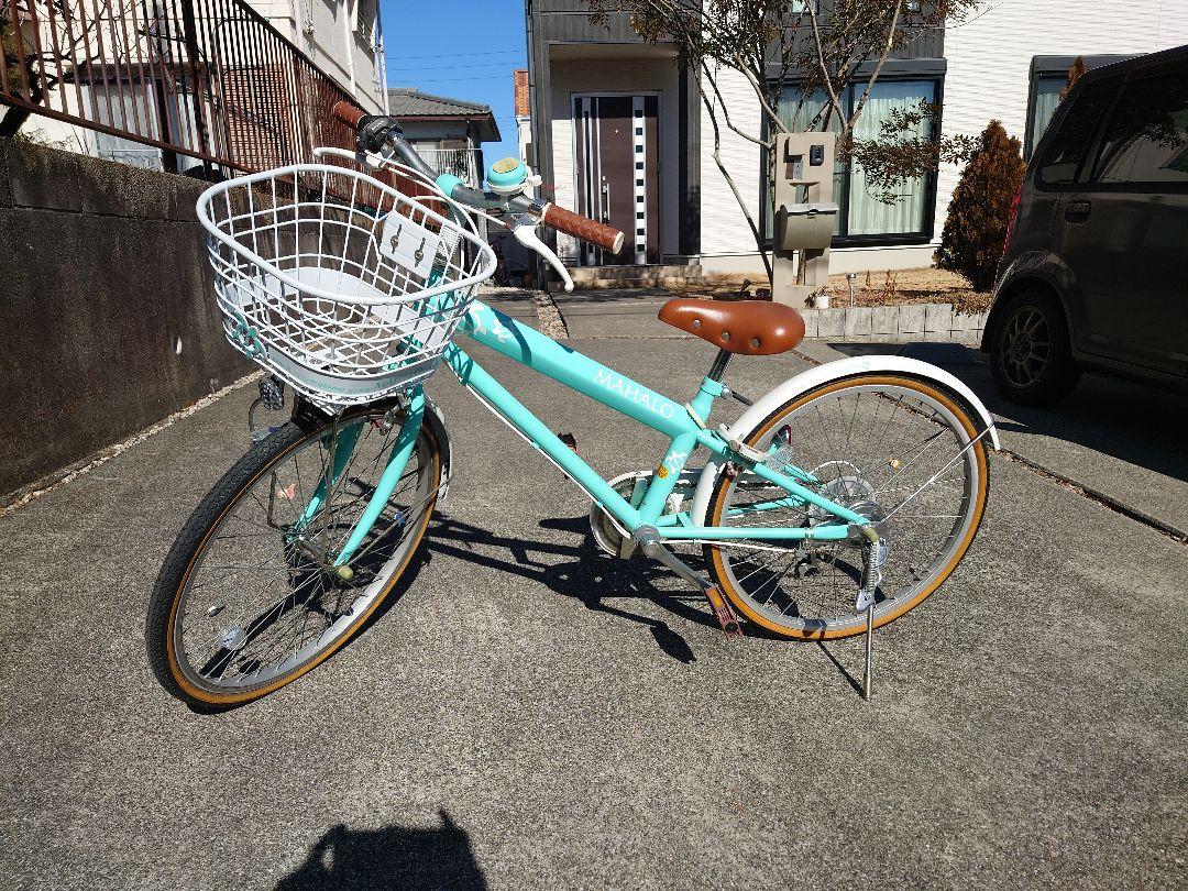 子供用自転車　22インチ 前カゴ付き　マハロ 10,000円