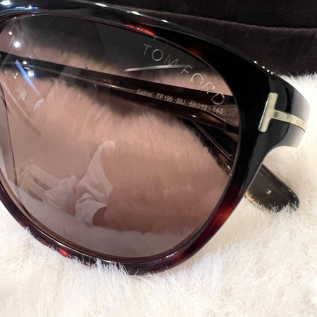 極美品✨TOM FORD TF106 56J サングラス 茶系 ティアドロップ